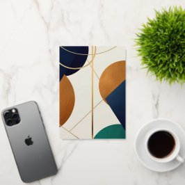 モダンなポスター　ミニマル　三角形が重なり合う 箔グリーティングカード