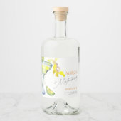 モダンなマグス＆マリモニー ブライズメイド ウィークエンド リキュールボトルラベル (正面)