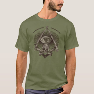 モダンなマスターの石大工動揺してなM1 Garand及びKabar Tシャツ