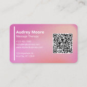 モダンなマッサージセラピストの名刺テンプレート 名刺 (正面)