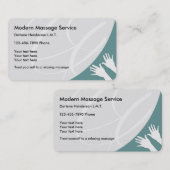 モダンなマッサージ 名刺 (正面/裏面)