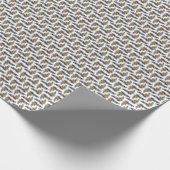 モダンなマツ枝は小さい群がらせます ラッピングペーパー (角)