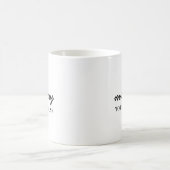 モダンなママのための子供の名前入りデザイン お母さんの日 コーヒーマグカップ (中央)