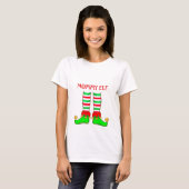 モダンなマミーエルフのクリスマス Tシャツ (正面フル)
