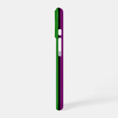 モダンなマルチカラーバーコード デザイナー iPhone 16ケース (左側面)