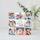 モダンなマルチ8枚のインスタグラムスクエア写真でなんて楽しいんだろう シーズンカード (スタンド正面)