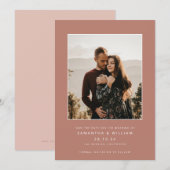 モダンなミックス＆マッチのミニマル写真 セーブザデート (正面/裏面)