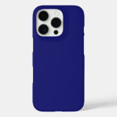 モダンなミッドナイトブルーの無地の色 Case-Mate iPhoneケース (裏面)