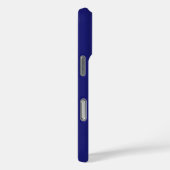 モダンなミッドナイトブルーの無地の色 Case-Mate iPhoneケース (裏面 / 右)