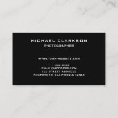 モダンなミニマリストによってブラシをかけられる金属のこんにちはプロフェッショナル 名刺 (裏面)