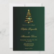 モダンなミニマリストのクリスマスツリーの結婚式