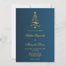 モダンなミニマリストのクリスマスツリーの結婚式