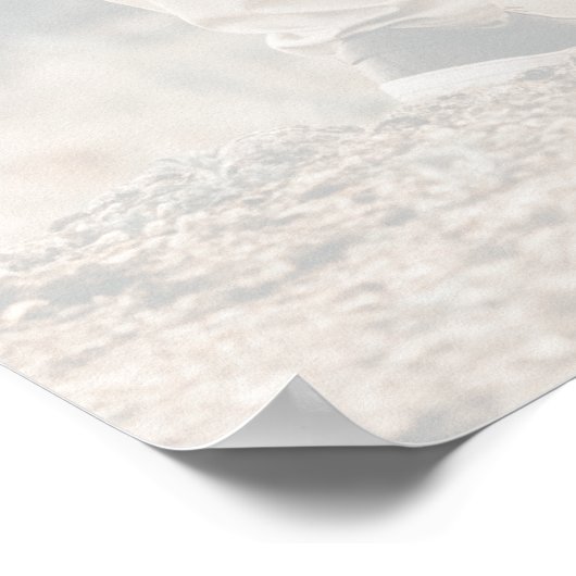 モダンなミニマリストの写真 ブライダルシャワーのウェルカム ポスター (角)