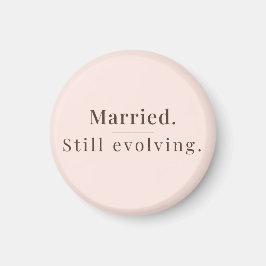 モダンなミニマリストの結婚の引用冷蔵庫マグネット マグネット