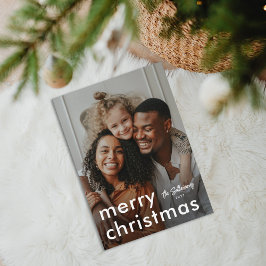 モダンなミニマリスト写真の宗教的なクリスマス シーズンカード