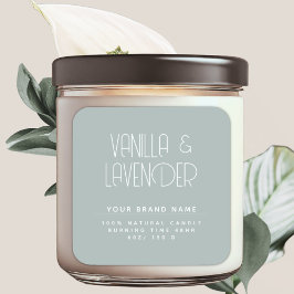 モダンなミニマリスト化粧品のキャンドルパッケージング スクエアシール