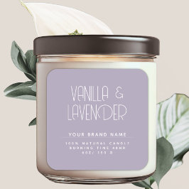 モダンなミニマリスト化粧品キャンドルパッケージ スクエアシール