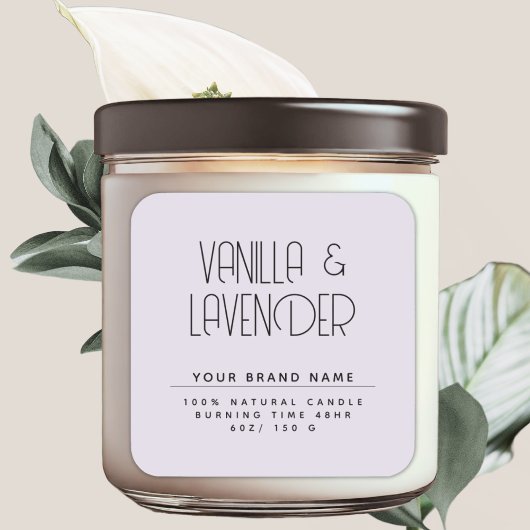 モダンなミニマリスト化粧品キャンドル包装 スクエアシール