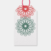 モダンなミニマリスト フラワー X'mas ギフトタグ (裏面)