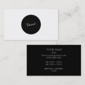モダンなミニマリスト 名刺 (正面/裏面)