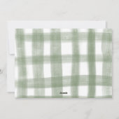 モダンなミニマルな写真のホリデーシーズン シーズンカード (裏面)