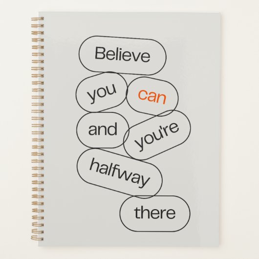モダンなミニマルジャーナルカバー プランナー手帳 (正面)