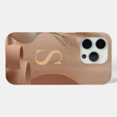 モダンなミニマルモノグラムのS スマートフォンケース Case-Mate iPhoneケース (裏面 (横))