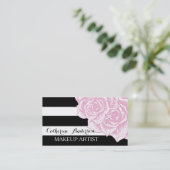 モダンなメーキャップアーティストの名刺のテンプレート 名刺 (スタンド正面)
