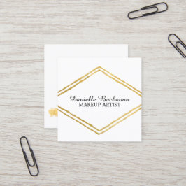 モダンなメーキャップアーティストの名刺 スクエア名刺