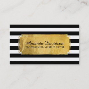 モダンなメーキャップアーティストの名刺 名刺
