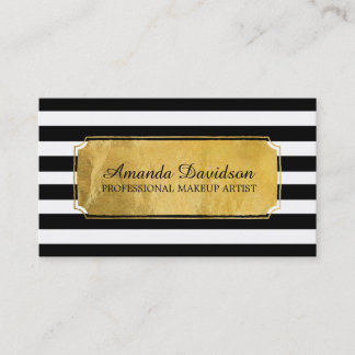 モダンなメーキャップアーティストの名刺 名刺