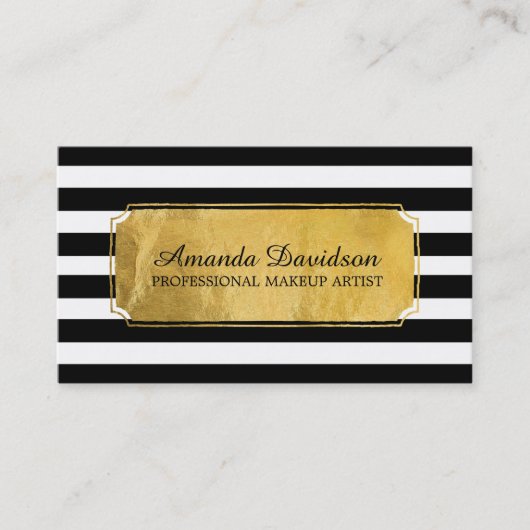 モダンなメーキャップアーティストの名刺 名刺 (正面)