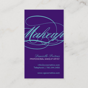 モダンなメーキャップアーティストの名刺 名刺