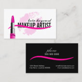 モダンなメーキャップアーティスト 名刺 (正面/裏面)