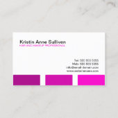 モダンなメーキャップアーティスト 名刺 (裏面)