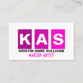 モダンなメーキャップアーティスト 名刺 (正面)