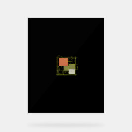 モダンなモジュールフロアプラン - ミニマリスト建築 アクリルサイン