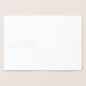 モダンなモノクロのミニマルなタイポグラフィが好き 箔カード (内部)