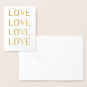 モダンなモノクロのミニマルなタイポグラフィが好き 箔カード (ディスプレー)