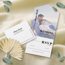 モダンなモノクロミニマルフォトウェディング