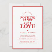 モダンなモノクロームの赤 何も特別なものはない、ただ愛 セーブザデート (正面)