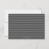 モダンなモノクロ3枚の写真 - クリスマスカード 3x5 招待状 (裏面)