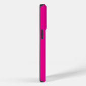 モダンなモノグラムのイニシャル名 ホットピンク シンプル Case-Mate iPhoneケース (裏面 / 右)