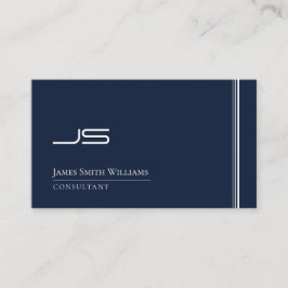 モダンなモノグラムのエレガントな最小主義のシンプル 名刺