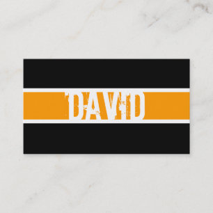 モダンなモノグラムのプロフィールカード 名刺