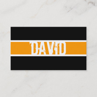 モダンなモノグラムのプロフィールカード 名刺