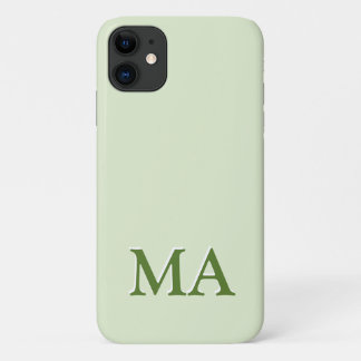 モダンなモノグラムのミニマルiPhone iPhone 11 ケース