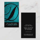 モダンなモノグラムの名刺 名刺 (正面/裏面)