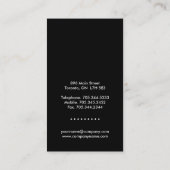 モダンなモノグラムの名刺 名刺 (裏面)