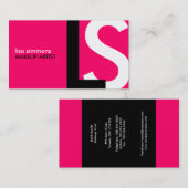 モダンなモノグラムの名刺 名刺 (正面/裏面)